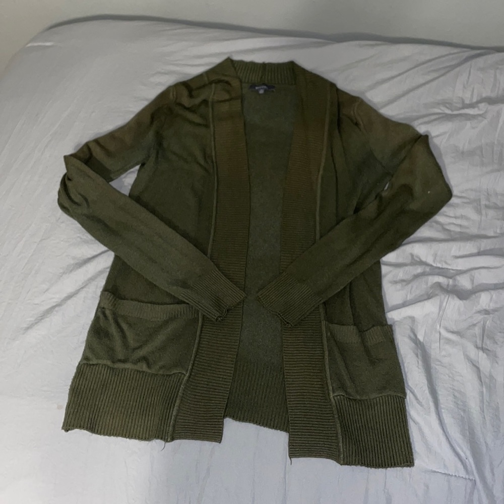 Womens green cardigan